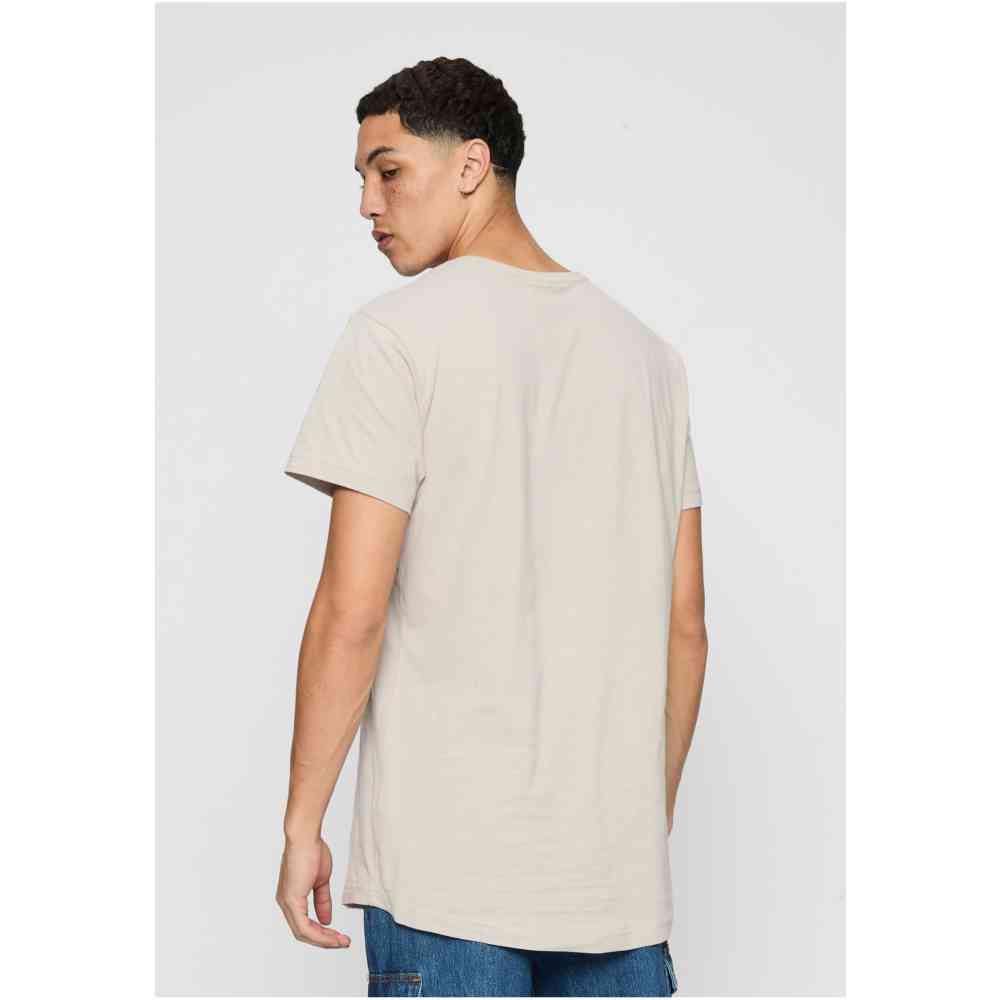 Urban Classics - Shaped Long with Urban Classic Print Herren TShirt - Grau